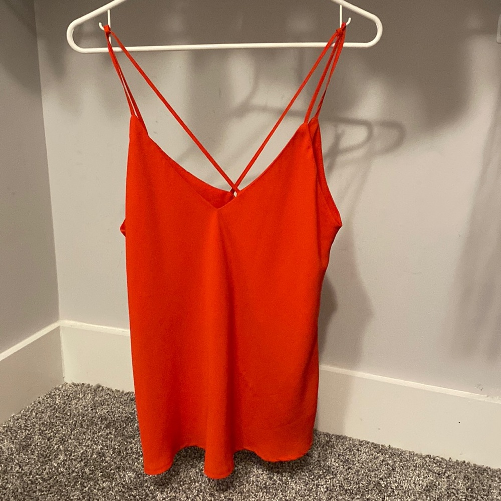 Ambiance Red Tank Top Blouse